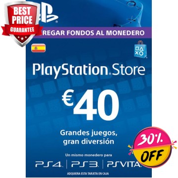 PLAYSTATION NETWORK (PSN) CARD - 40 EUR (SPAIN)